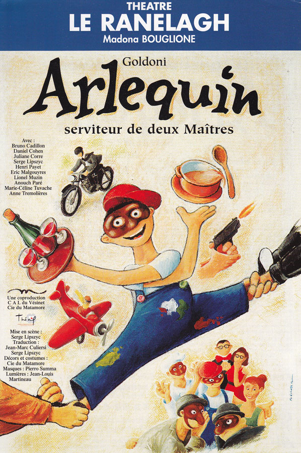 Affiche Arlequin, serviteur de deux maîtres